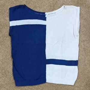 Vintage Sweater Vest Blue & White by Jack Winter